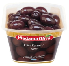 Olivy čierne KALAMATA  s kôstkou MADAMA OLIVA 250gr.