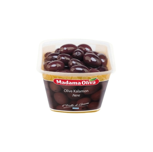 Olivy čierne KALAMATA  s kôstkou MADAMA OLIVA 250gr.