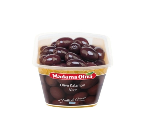 Olivy čierne KALAMATA  s kôstkou MADAMA OLIVA 250gr.
