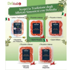 Salámy krájané ANTIPASTI 5x 250gr "SIMONINI"