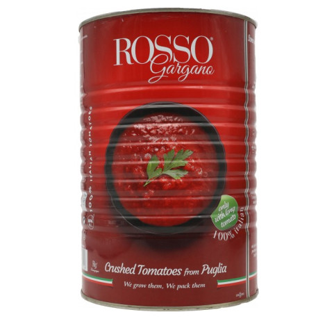 Jemne drvené paradajky (polpa) +/- 4kg plech "ROSSO GARGANO"