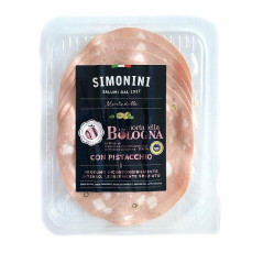 Saláma Mortadella s pitáciami KRÁJANÁ 250 gr. ,,BOLOGNA  I.G.T"