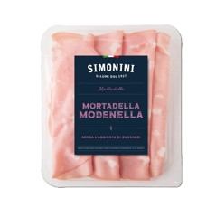 Mortadella saláma KRÁJANÁ 250 gr. ,,MODENELLA"