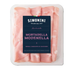 Mortadella saláma KRÁJANÁ 250 gr. ,,MODENELLA"