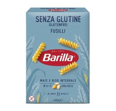 Fusilli 400 gr. BEZ GLUTENU BARILLA (cena/ks)